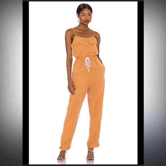 REVOLVE Pants - Amanda Woven Jumpsuit in Bronze - AMUSE SOCIETY - Revolve